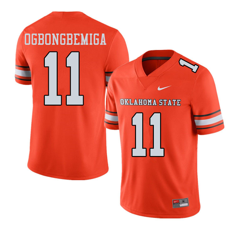 Men #11 Amen Ogbongbemiga Oklahoma State Cowboys College Football Jerseys Sale-Alternate Orange